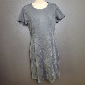 41 Hawthorn Grey Suede Shift Dress
